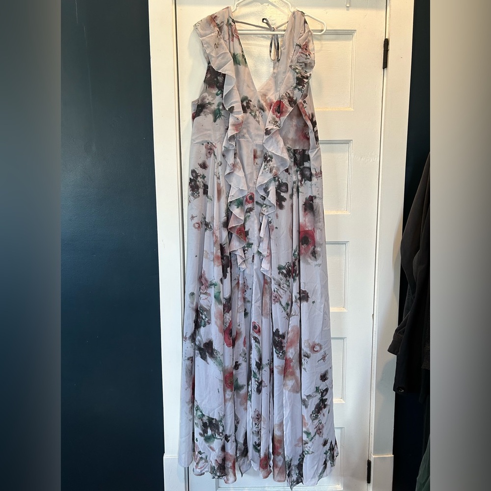 RELIGION: Floral Ruffle Maxi Dress